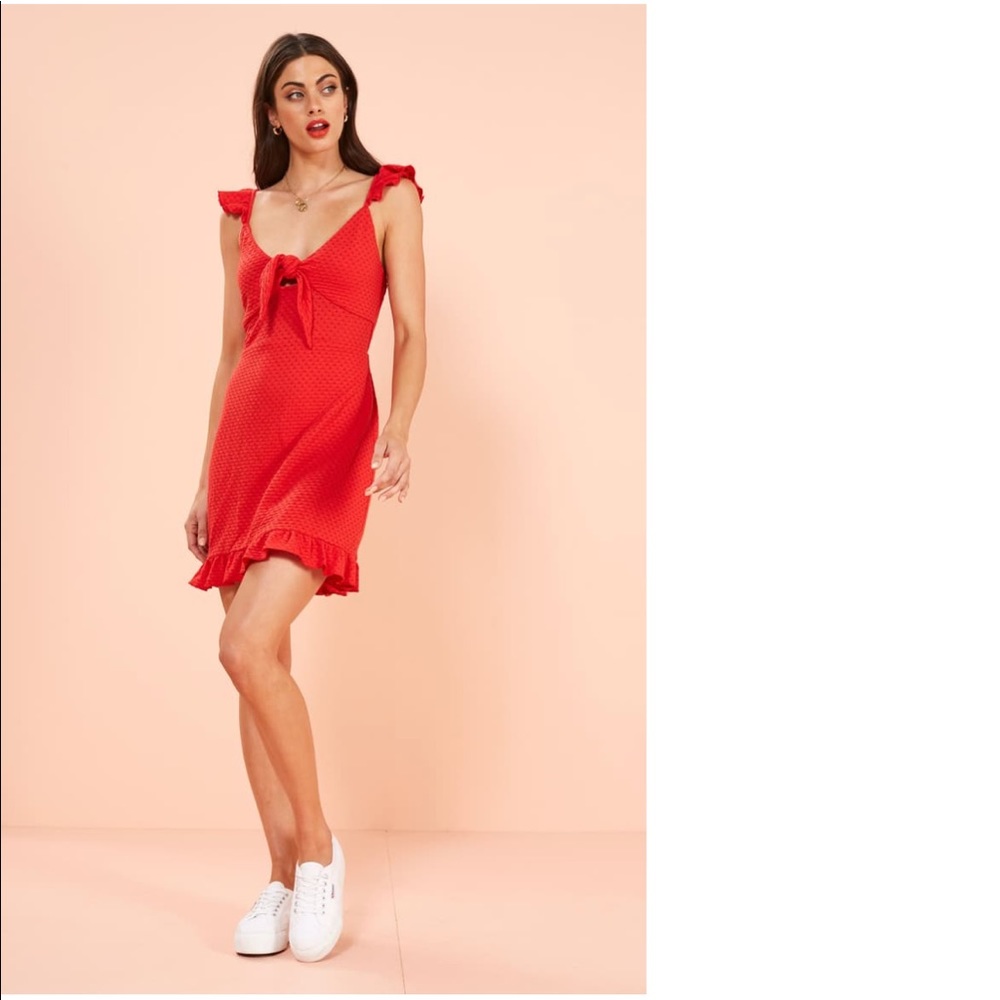 MINKPINK Laurel Ruffle Trim Dress